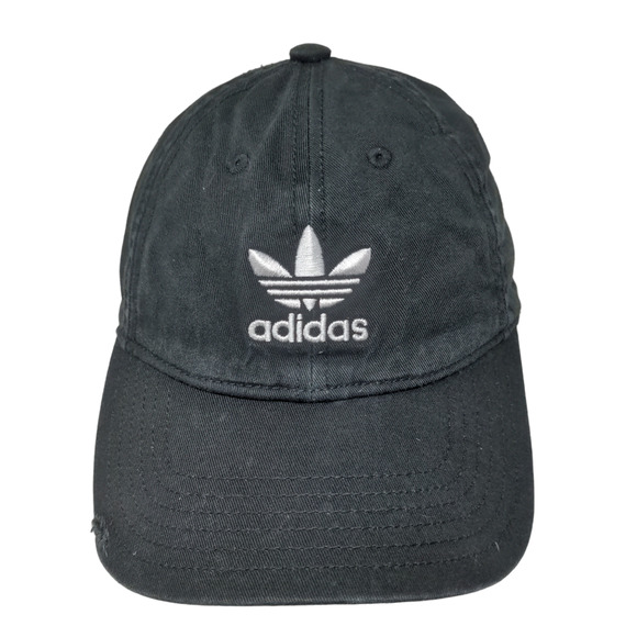 Adidas Boys Slideback Hat Black Size OSFY Youth Embroidered Trefoil Logo - Picture 1 of 7